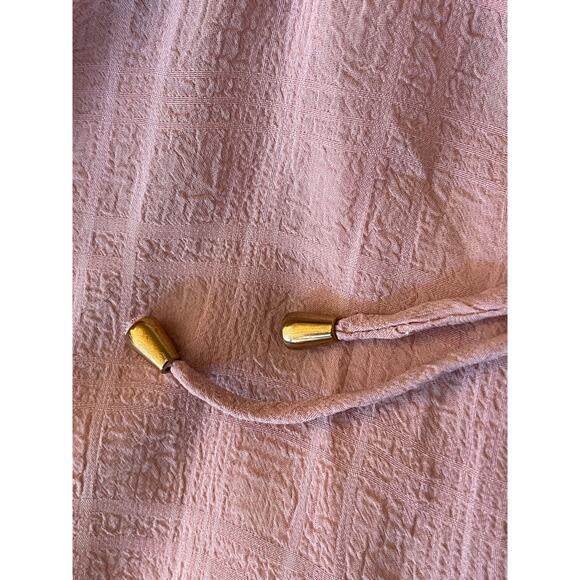 Saints Secrets Ruffle V-neck Mini Dress Pale Rose M Y2K Babydoll Chic Feminine - Picture 9 of 13